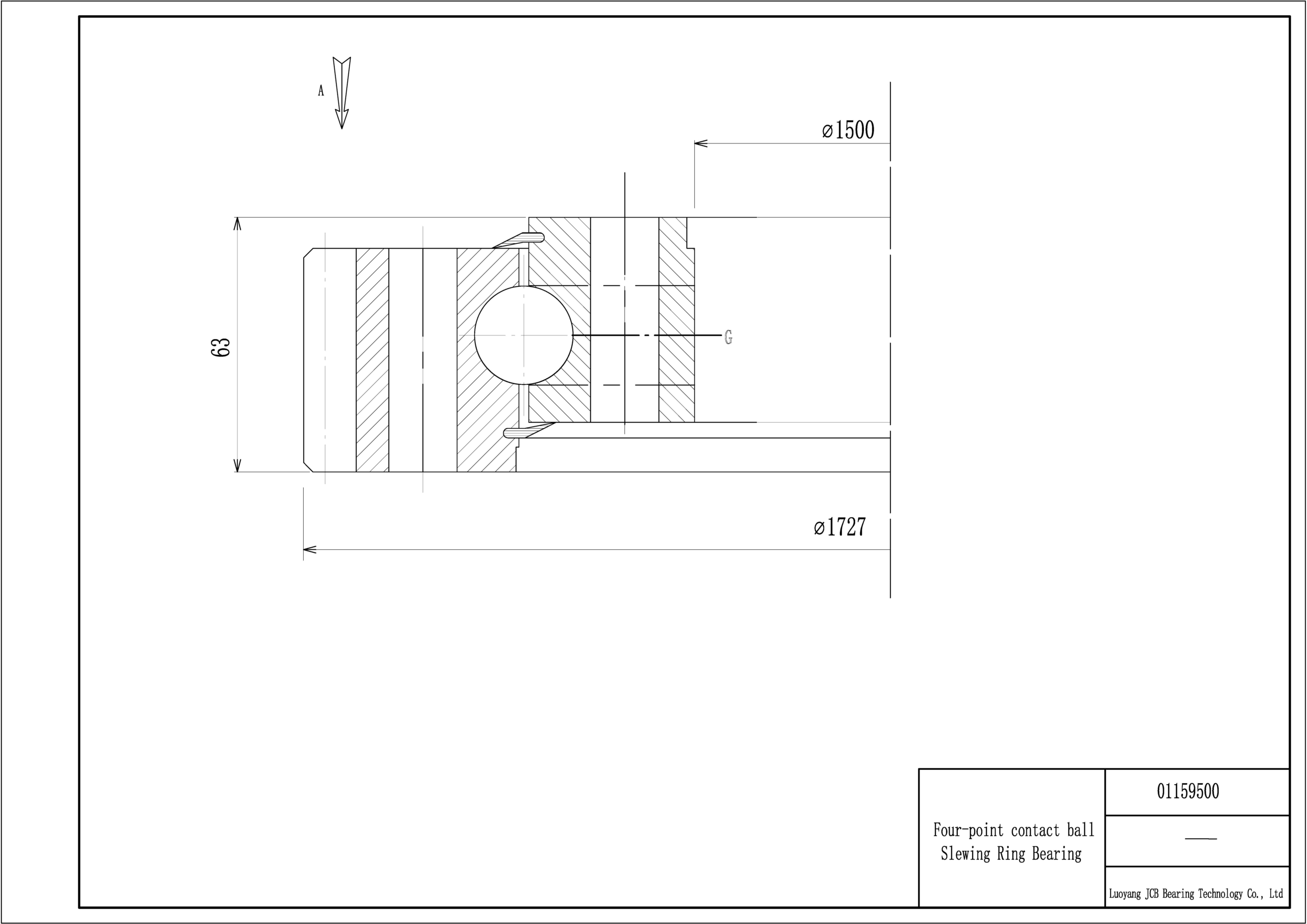 01159500; 1500mm*1727mm*63mm;
