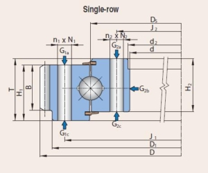 JCB BEARING four point contact ball external gear 0in-39.3700in JCB BEARING four point contact ball external gear 0in-39.3700in