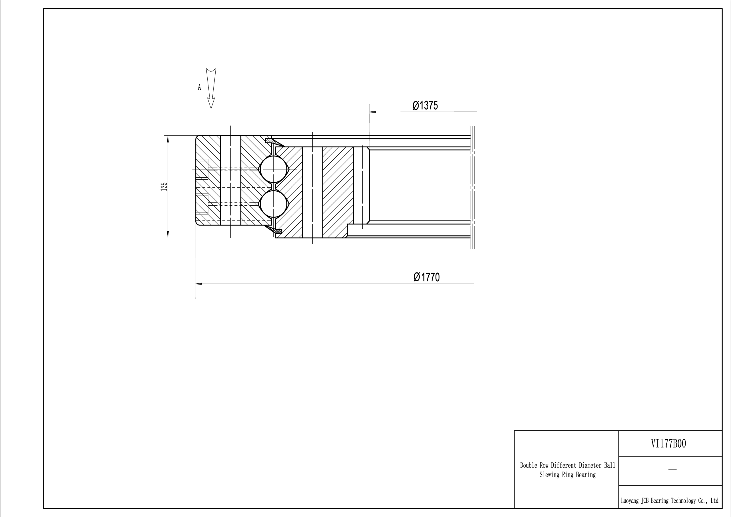VI177B00；1375mm*1770mm*135mm