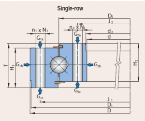 JCB BEARING four point contact ball ungeared 39.3700in~98.4251in JCB BEARING four point contact ball ungeared 39.3700in~98.4251in